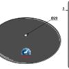 Såskær metal Ø305x5