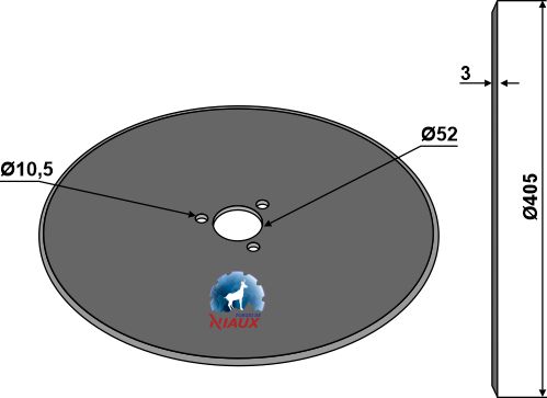Tallerken Ø405x3