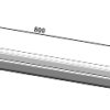 Firkantet aksel 30x30 - 800 - M30x3,5