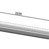 Firkantet aksel 30x30 - 2220 - M30x3,5