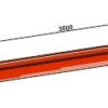 U-profil afskraberbom - 3000mm