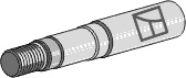 Lejeaksel 175mm