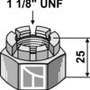 Kronmøtrik 1 1/8''UNF