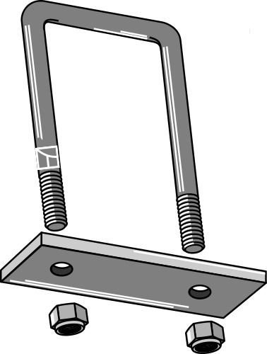 Bøjle bolt for profil 120x120