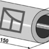 Afstands bøsning -150mm
