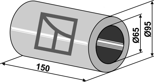 Afstands bøsning -150mm