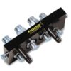 Faster Multikobling - 4 Porte 1/2'' Krop tommer x M22 x 1.50 Millimeter Han (Mobile Part) med 1 x Blanking plug
