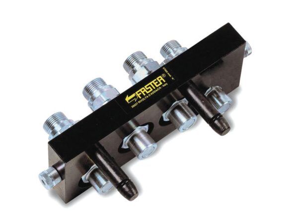 Faster Multikobling - 4 Porte 1/2'' Krop tommer x M22 x 1.50 Millimeter Han (Mobile Part) med 1 x Blanking plug