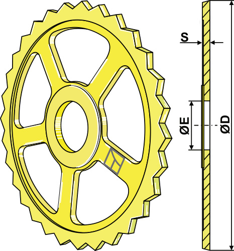 Pakkering - Ø560mm