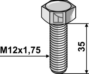 312-100304033 Bolt M12x1,75x35