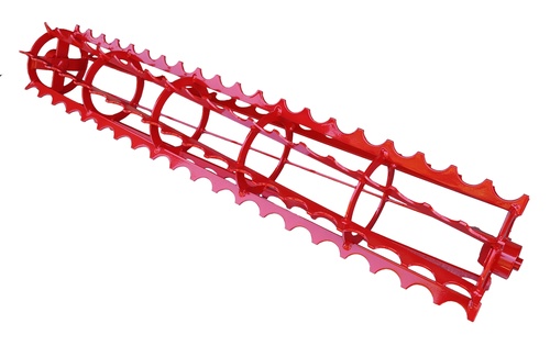 Jordpakkervalse (takket) med Ø25 aksel - 1480mm