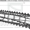 Jordpakkervalse (takket) med Ø25 aksel - 1360mm