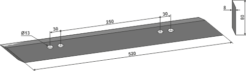 Kniv for knivrotor 520