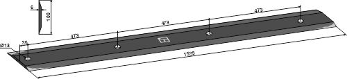 Kniv for knivrotor 1525