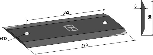 Kniv for knivrotor 470