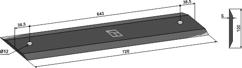Kniv for knivrotor 720
