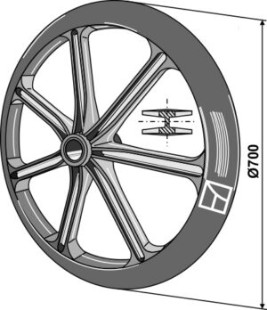 313-706 Pakker ring - Ø700mm
