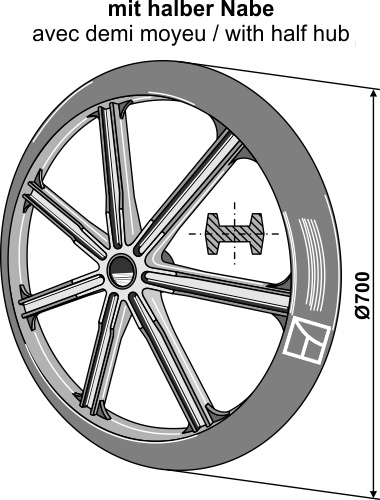 Pakker ring - Ø700mm
