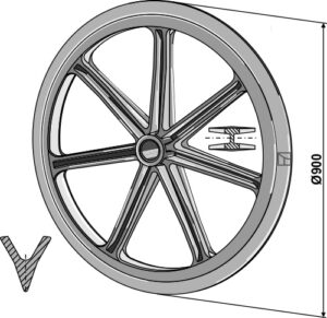 313-912 Pakker ring - Ø900mm