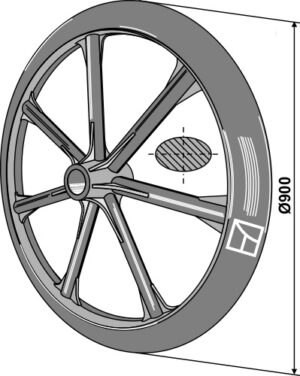 313-914 Pakker ring - Ø900mm
