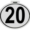 Kilometerskilt 20Km/h