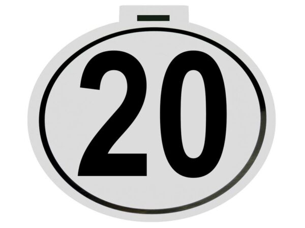 Kilometerskilt 20Km/h