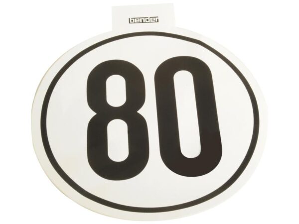 Kilometerskilt 80Km/h