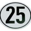 Kilometerskilt 25Km/h