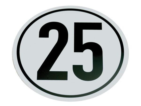 Kilometerskilt 25Km/h