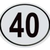 Kilometerskilt 40Km/h
