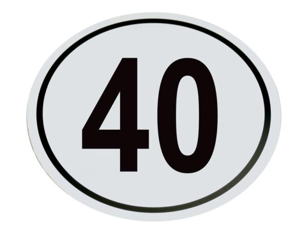 Kilometerskilt 40Km/h