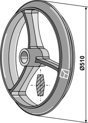 314-500 Cambridge ring - Ø510mm