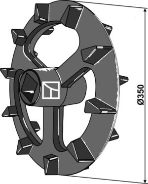 Crosskill ring - Ø350mm