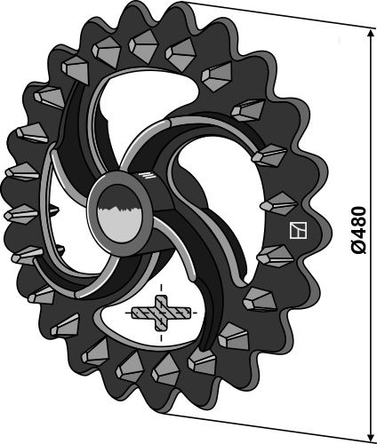 Crosskill ring - Ø480mm