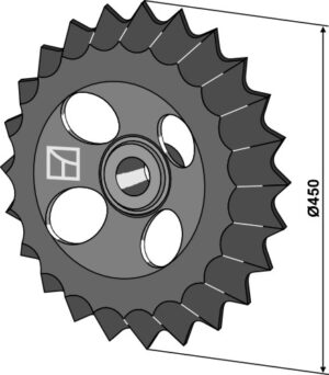 316-522.1 Tand tromlering - Ø450mm