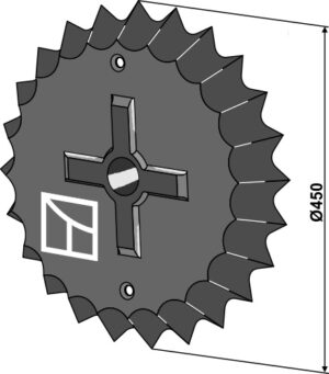 316-523 Tand tromlering - Ø450mm