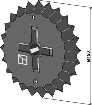 316-523.1 Tand tromlering - Ø450mm