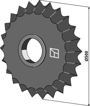 316-525.1 Tand tromlering - Ø500mm