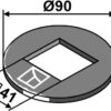 Justeringsskive Ø90x4x41