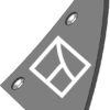 Brystplade B2KD R 10mm - højre