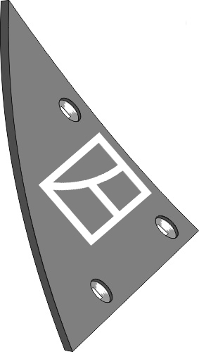 Brystplade B2KD L 10mm - venstre