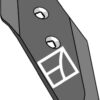 Vendbar spids S2W L - 12mm - venstre