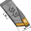 33.0080-ext Spids højre - (hårdmetal belagt)