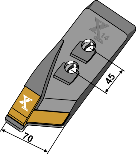 33.0081-ext Spids venstre - (hårdmetal belagt)