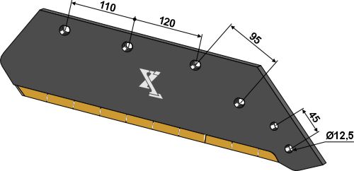 33.0092-ext Plovskær - 16'' - højre (hårdmetal belagt)