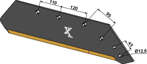 33.0094-ext Plovskær - 18'' - højre (hårdmetal belagt)