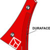 Brystplade DURAFACE - højre