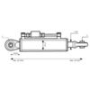 Topstang (hydraulisk) (Kat.2/2 (Ø25/25mm)) Kugle og Kugle, Cylinderdiameter: 63mm, Min. længde : 570mm.