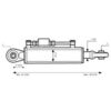 Topstang (hydraulisk) (Kat.2/2 (Ø25/25mm)) Kugle og Kugle, Cylinderdiameter: 63mm, Min. længde : 620mm.