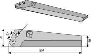 34-bba-08 Kniv for roeoptager